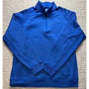 Under Armour ColdGear Quarter Zip Pullover Mens XL Blue Loose Fit